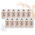 Facial Glow Foundation Serum Starter Kit Combined With Niacinamide and Peptides to Even Skin Tone Hydration Anti-Ageing Foundation Set, 12 Vials #1 Color