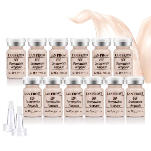 Facial Glow Foundation Serum Starter Kit Combined With Niacinamide and Peptides to Even Skin Tone Hydration Anti-Ageing Foundation Set, 12 Vials #1 Color