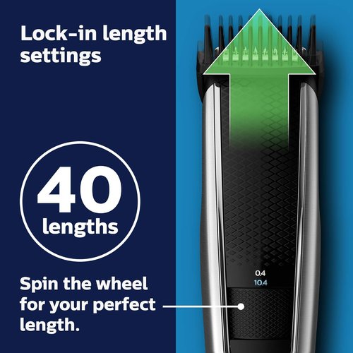 Philips Norelco Beard Trimmer & Hair Clipper Series 5500 - Cordless, Washable Design for Easy Cleaning | BT5511/49