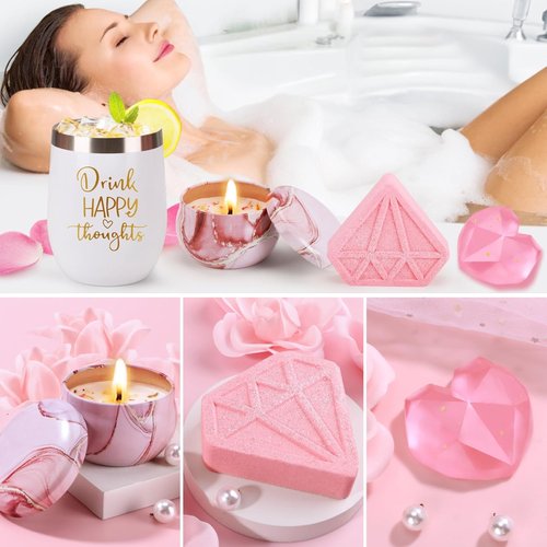 Skiennix Spa Gift Set - Relaxing Self-Care Package with Blanket | Perfect Mother's Day Gift for Women