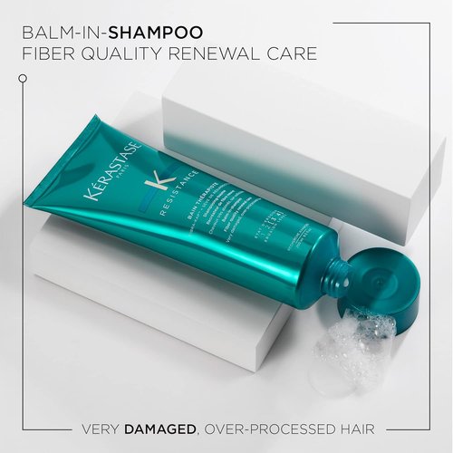 Kerastase Resistance Bain Therapist Balm-In Shampoo - Fiber Quality Renewal Care | 15 Ounce
