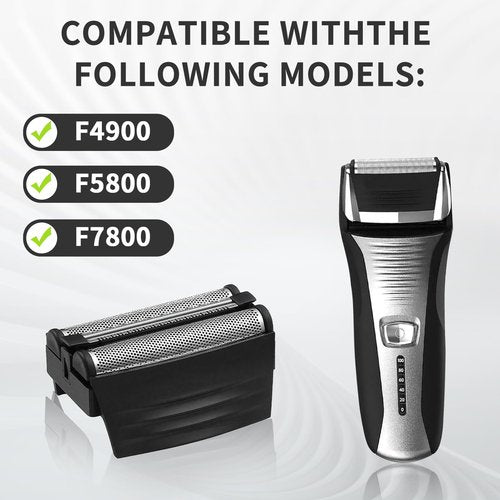 2PACK（BLACK）Shaver Replacement Foil Compatible with Remington TITANIUM-X Flex & Pivot Foil and Cutter F5800 & F7800,Shaver heads Fit for Remington F4900,F5800,F7800