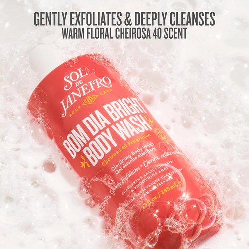Sol de Janeiro Body Wash Discovery Set - Travel Size Benefit-Packed Quad | 3 Fl Oz - Brazilian Play, Beija Flor, Bom Dia, Delicia Drench