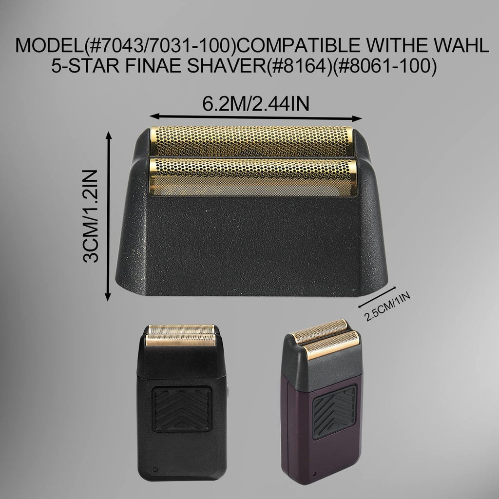 Wahl Professional 5 Star Finale Razor Replacement Foil & Bar Assembly - Black Shave Head
