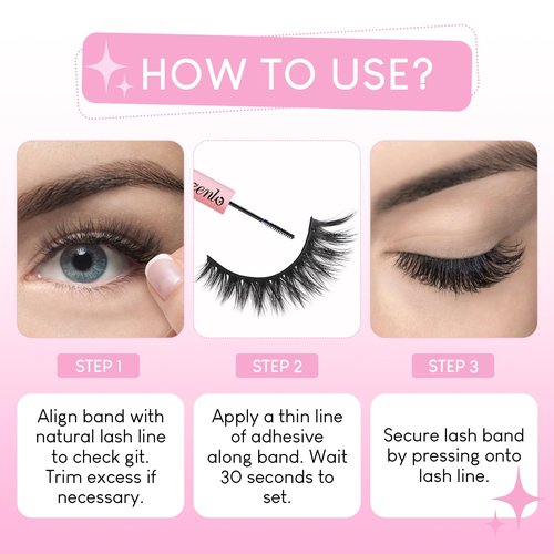 Azenlo False Eyelashes 20 Pairs Wispy Lashes Faux Mink Lashes 14mm 3D Fluffy Cat Eye Lashes （style 20-061)
