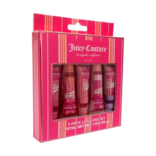 Juicy Couture Lip Gloss Set - 5 Vibrant Shades in Cute Packaging for Girls & Tweens
