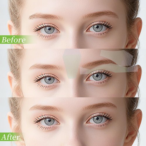 Eyebrow Wax Strips - 56 Strip Eyebrow & Upper Lip Hair Remover with 4 Soothing Wipes | Natural Beeswax Formula | Painless at Home Hair Removal for Women & Sensitive Skin | Lasts 6 Weeks