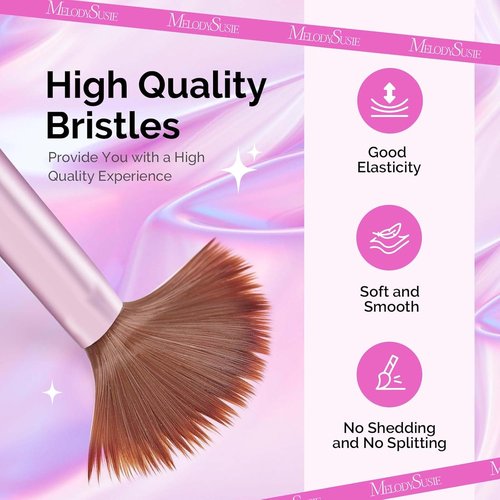 MelodySusie Acrylic Nail Brush Set - 4 Professional Brushes for Acrylic Powder & 3D Nail Art | Sizes 8-16