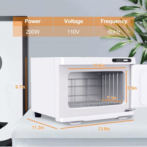 HSONBIUTY Electric Towel Warmer, Hot Towel Warmer, Professional Towel Warmer Cabinet, 8L Capacity, Hot Towel Cabinet for Spa, Beauty, Salon Use (White)