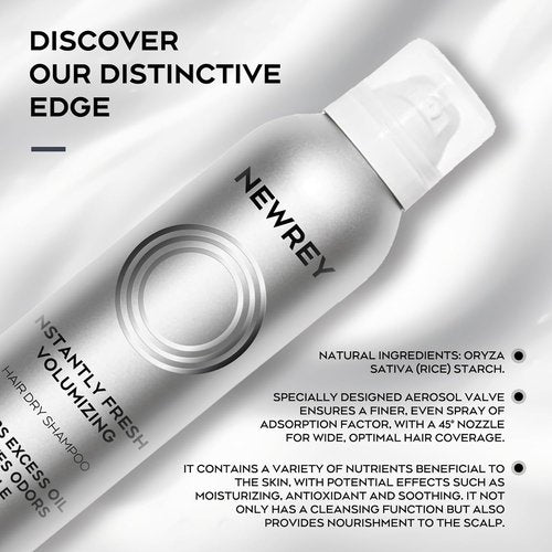 Dry Shampoo Spray by [Brand Name] | Residue-Free, Volumizing Formula with Rice Starch - 5.07 oz