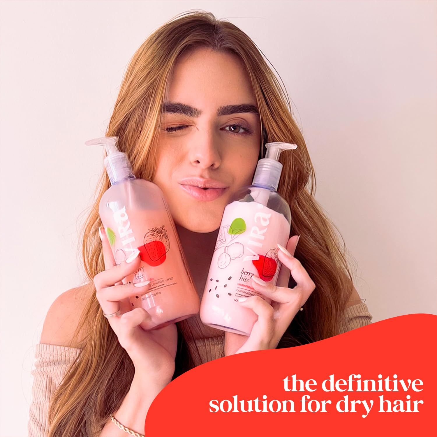 VIRÁ Brazilian Shampoo & Conditioner Set - Deep Moisturizing Treatment for All Hair Types | 17.6 Fl Oz Each
