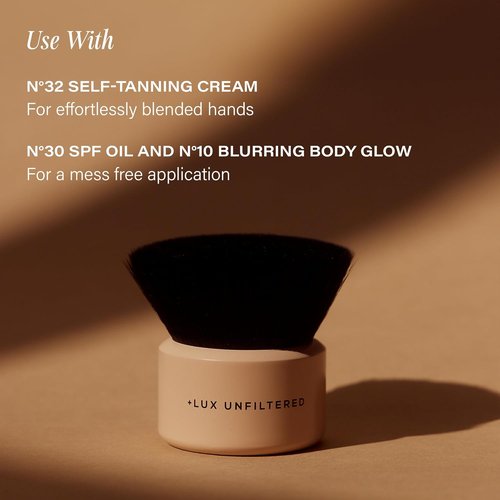 Lux Unfiltered Blending Body Brush - Kabuki Applicator for Self Tanner & Body Glow - Vegan, Cruelty-Free Bristles