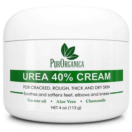 PurOrganica Urea 40% Foot Cream - Intensive Repair for Dry, Cracked Heels & Calluses | Made in USA