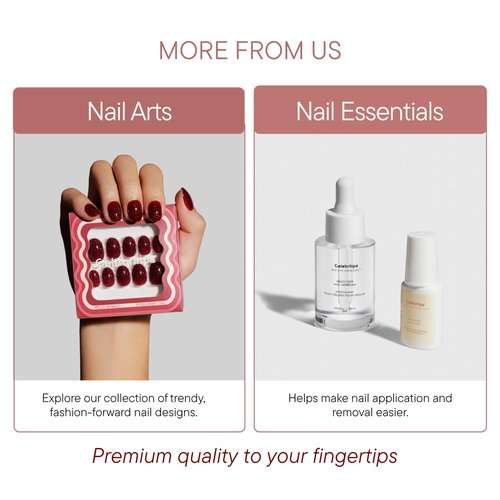 Celebritips Press On Nails - Salon U-ltimate™ | Sheer Milk, Extra Short Almond Nails, Reusable | 16 sizes - 32 Nails Kit with Glue and Sticky Tabs