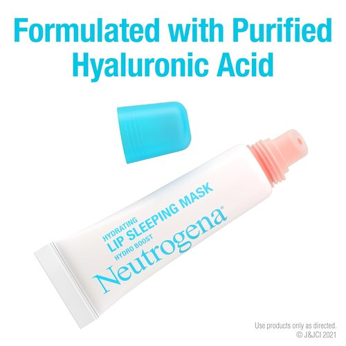 Neutrogena Hydro Boost Lip Sleeping Mask - Hydrating Treatment with Hyaluronic Acid | 0.35 oz, Fragrance-Free