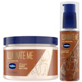 Vaseline Illuminate Me Body Butter & Oil - Shimmering Body Bronzer, Hydrating Whipped Organic Shea Butter with 24-Hour Moisture for Melanin-Rich Skin, Radiant Glow Oil (2 Piece Set)