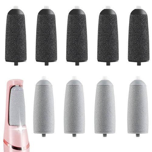 9 Pack Pedicures Replacement Heads, Electric Foot Callus Remover Roller Refills Include 5 Extra Coarse & 4 Regular Coarse Heads Compatible with ZABOUL/haootadiy (9 Pack 01)