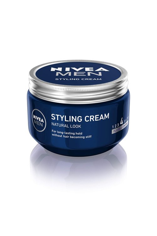 NIVEA MEN Styling Cream im 3er Pack (3 x 150ml), Haarcreme für formbaren Halt ohne zu verhärten, flexibles Haargel für einen Natural Look