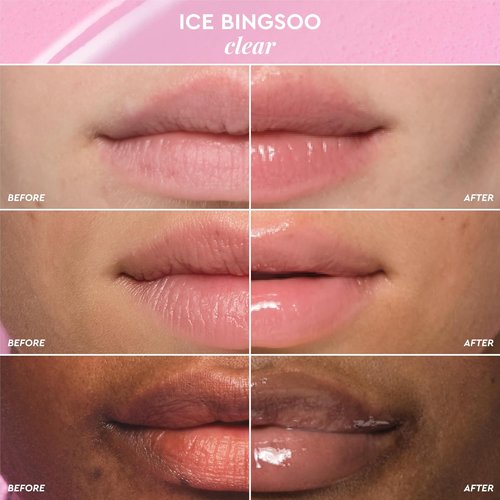 Glow Recipe Glass Balm Lip Treatment - 12Hr Hydrating Lip Balm with Hyaluronic Acid | Clear Tint, Ice Bingsoo (15 ml)