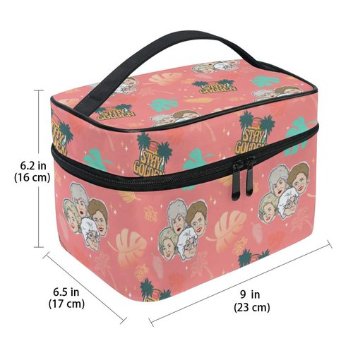 BAD BANANAS Golden Girls Makeup Bag - Stay Golden - Toiletry Bag for Women, Sister, Friend, Bestie