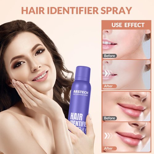 Dermaplane Razor for Women Face Hair Identifier Spray for Face Shaving Dermaplaning Tool Skin Body Dermaplaning Spray for Women with 16 Facial Razor Face Shaver Kit Facial Hair Removal (Purple 4 Pack)