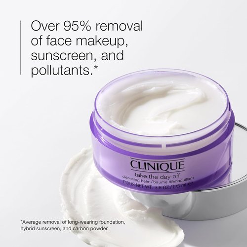 Clinique Take The Day Off Cleansing Balm - Effortlessly Dissolves Face & Eye Makeup | All Skin Types