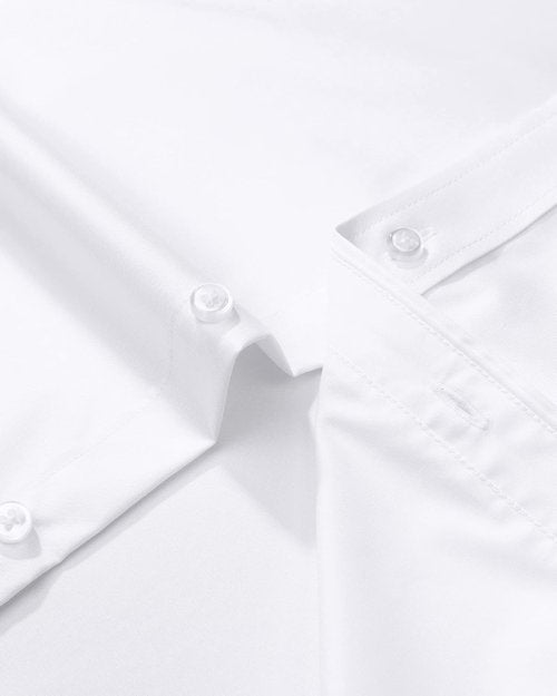 J.VER Men's Dress Shirt - Solid Long Sleeve, Stretch, Wrinkle-Free | Perfect for Business Casual Wear