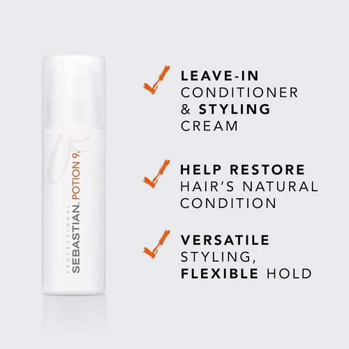 Sebastian Professional Potion 9 Leave-In Hair Styling Treatment - Versatile Cream with Jojoba Oil & Vitamins
