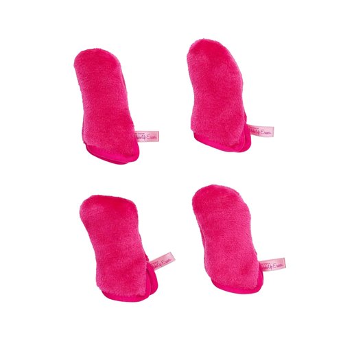 The Original MakeUp Eraser Eye MITT - Effortlessly Erase All Eye Makeup with Water | Pack of 4 Mitts + Laundry Bag