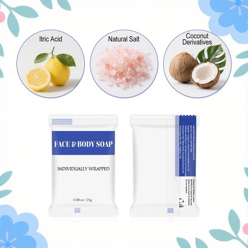 Travel Size Bars Soap in Bulk, Individually Wrapped Mini Small Body Hand and Face Soaps Toiletries Amenities for Hotel, Shelter/Homeless/Nursing Home/Charity/Motel/Guest Bathroom 0.88 oz (120 Pack)