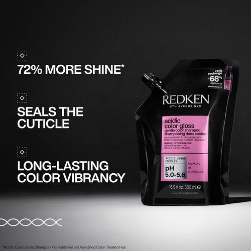 Redken Acidic Color Gloss Shampoo - Sulfate-Free Formula for Enhanced Color Protection & Shine