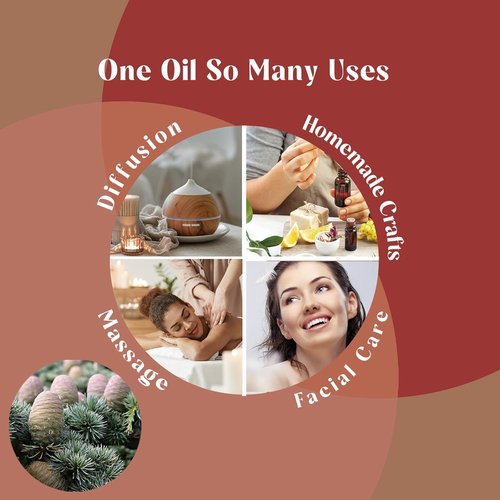 Cedarwood Essential Oil | Aromatic Diffuser Blend for Home - 1 Oz