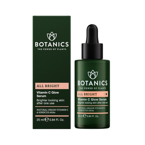 Botanics Vitamin C Face Serum - Brightening Glow Serum with Natural Vitamin C - Vegan & Cruelty-Free (1 Fl Oz)