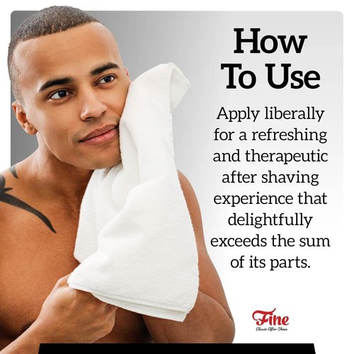 Mr. Fine Men's Aftershave - Platinum Fragrance, Soothing Post-Shave Balm for All Skin Types, 100ml