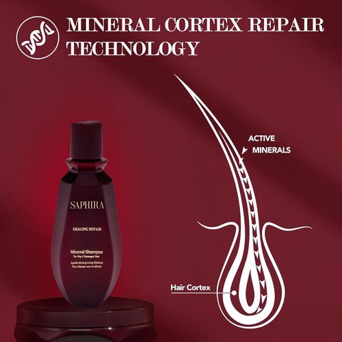 Saphira Dead Sea Minerals Shampoo - Sulfate-Free Hydrating & Nourishing Formula for All Hair Types