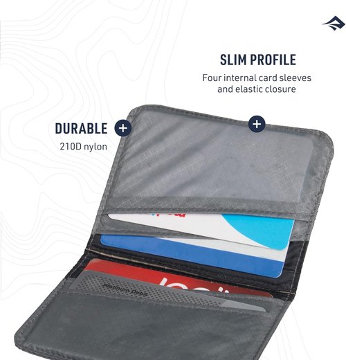 Sea to Summit RFID Card Holder - Lightweight Travel Accessory in Beluga Grey