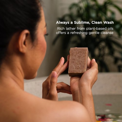 Bali Soap Premium Natural Soap Gift Set, Handmade in Bali, Plant Based Cold Process with Botanical Extracts, 6 Pack, Deeply Moisturizing, Free from Parabens Sulfates and Phthalates