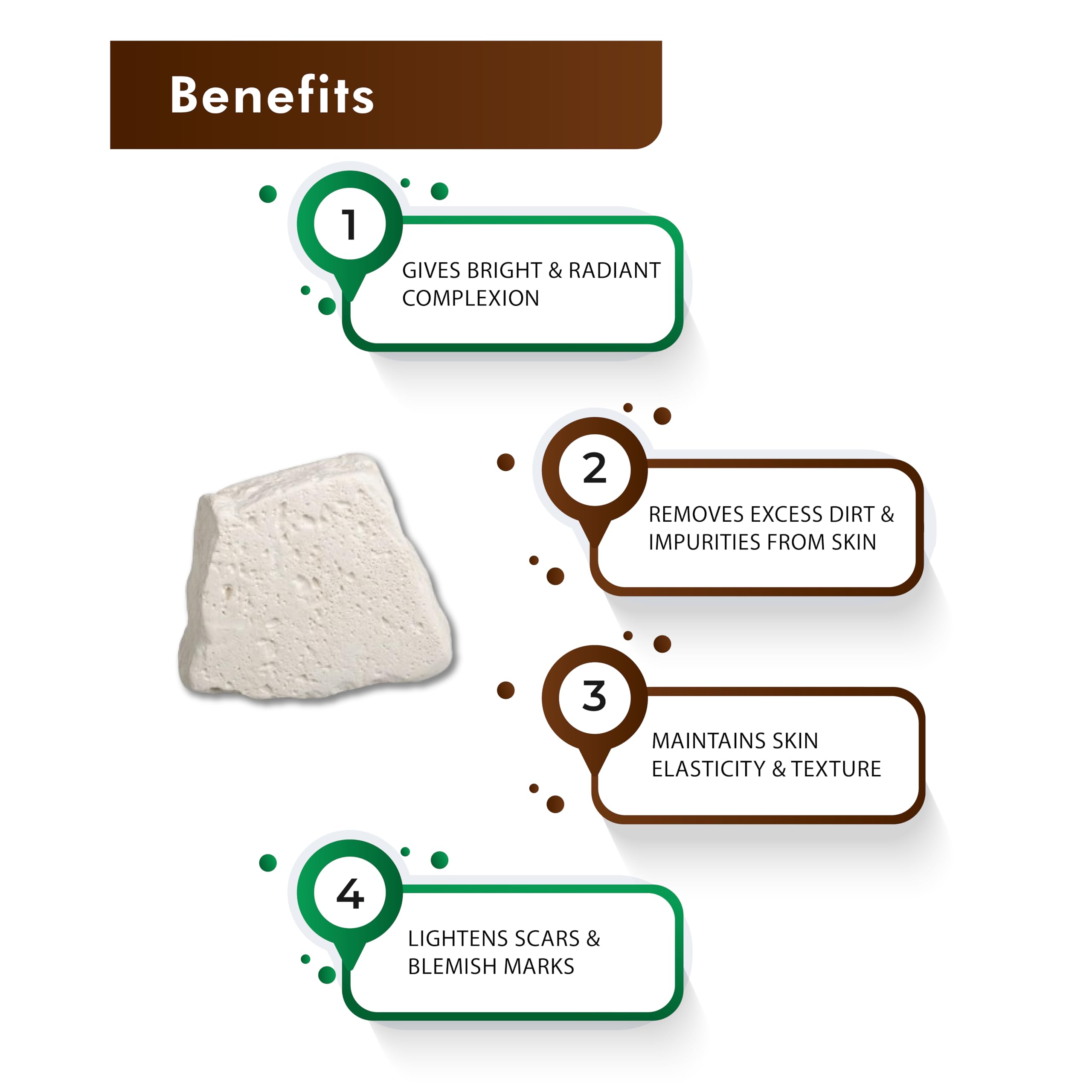 ‎H&C HERBAL INGREDIENTS EXPERT H&C Kaolin Clay Powder - 227 Grams | For Acne, Blackheads Skin Face Mask