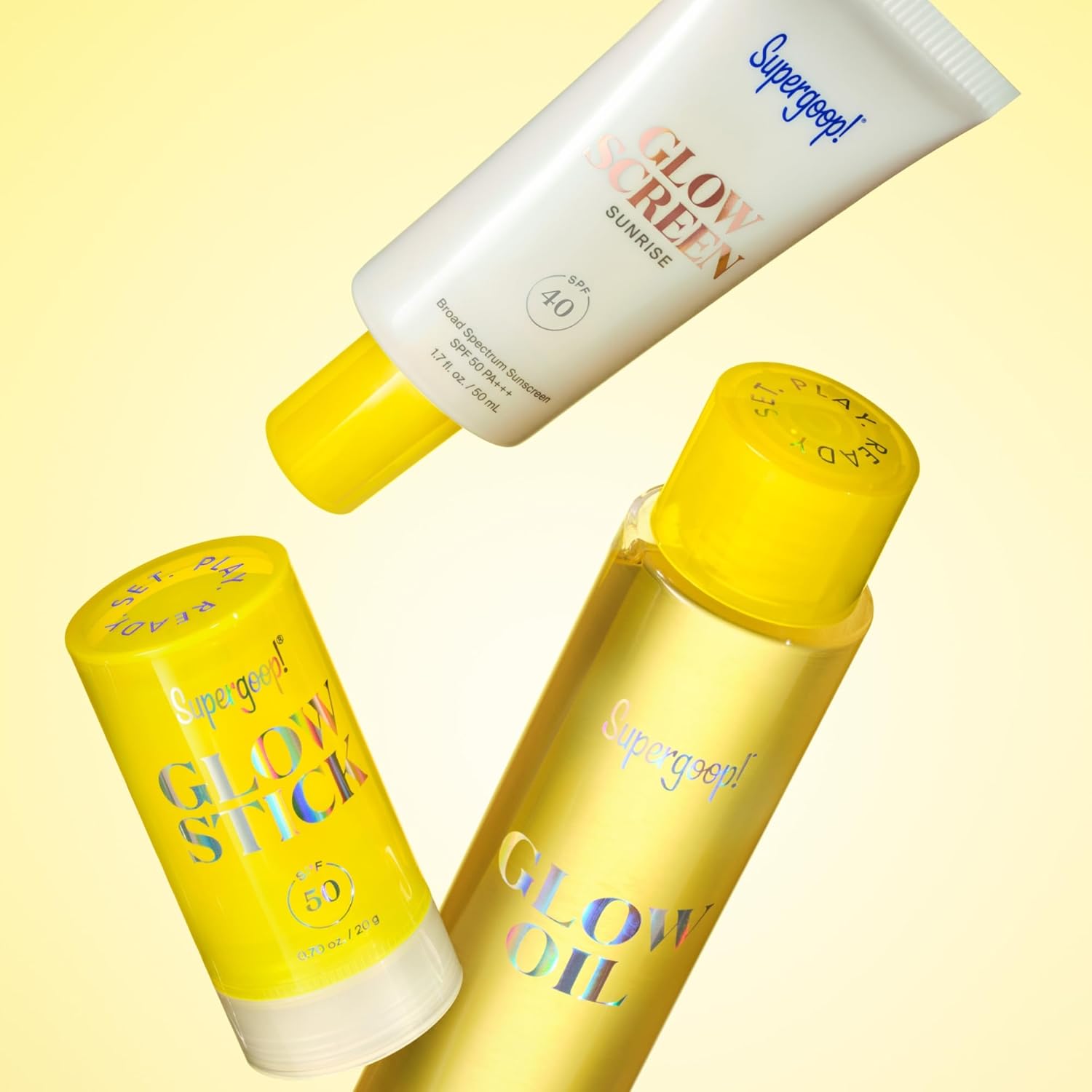 Supergoop! Glow Stick - SPF 50 PA++++ Dry Oil Sunscreen Stick for Face & Body | Brightens & Hydrates, Travel-Friendly 0.7 oz