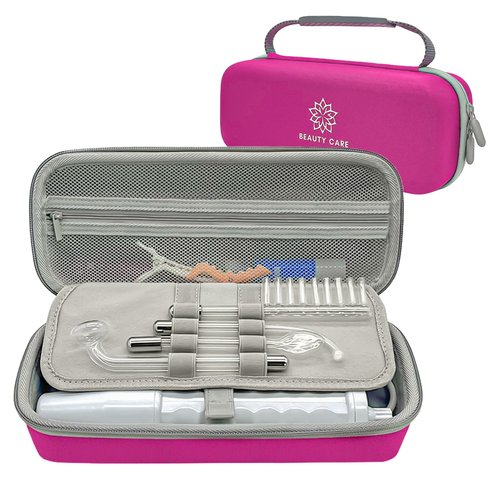 High Frequency Wand Case for Nuderma/Houzzi/Uupas/Titoe,Hard Storage Protective Carrying Case Compatible with Portable Handheld Skin Therapy Wand Machine and Attachments (Case Only)