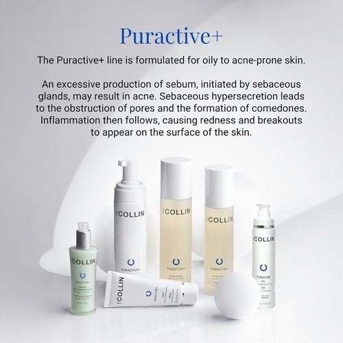 G.M. COLLIN Puractive+ Cleansing Foam - Hydrating Foaming Face Wash for Oily & Acne-Prone Skin