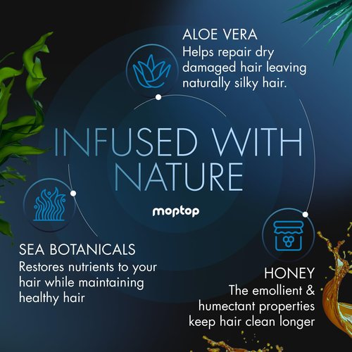 MopTop Salon Daily Conditioner - Color Safe Hair Moisturizer for Dry, Damaged Hair | 12oz Lemon Sage