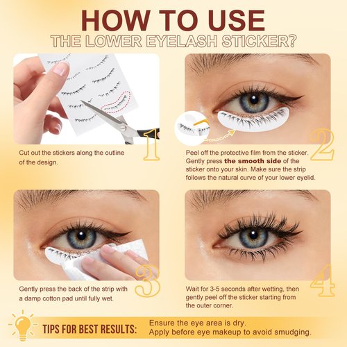 QUEWEL Magnetic Eyelashes 2 Pair Reusable Magnetic Eyelashes with Applicator No Glue Needed Eyelashes Cat Eye Natural Look Lash Clusters Kit Easy to Wear and Remove(A08)