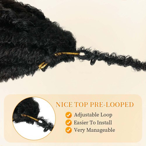 6 Packs Goddess Locs Crochet Hair, 24 Inch Straight Faux Locs Crochet Braids, Pre-Looped Curly Soft Synthetic Braiding Hair Extensions for Black Women(24 Inch, 6 Packs, 1B#)
