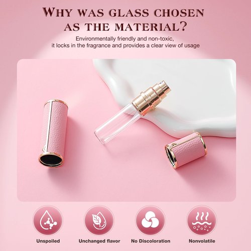 kuangre 10ml Atomizer Perfume Spray Bottle, Empty Cologne Dispenser, Portable Sprayer Travel Essentials for Many Scenes Gifts.
