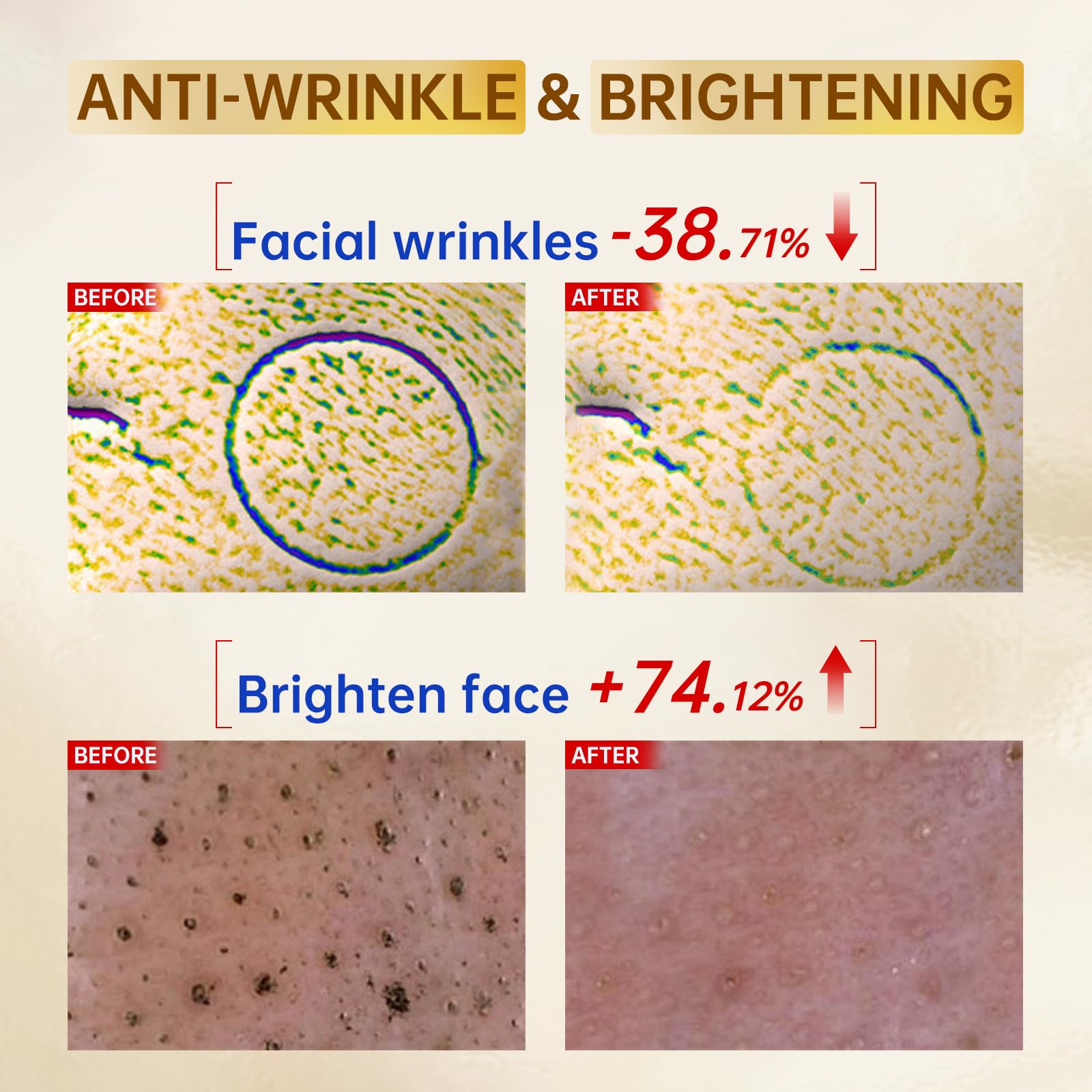 Vitamin C Face Serum with Vitamin C, Hyaluronic Acid, Vitamin E, Serum for Dullness, Balanced Complexion, Eye Area, Fine Lines & Wrinkles, 30ml/1.01oz