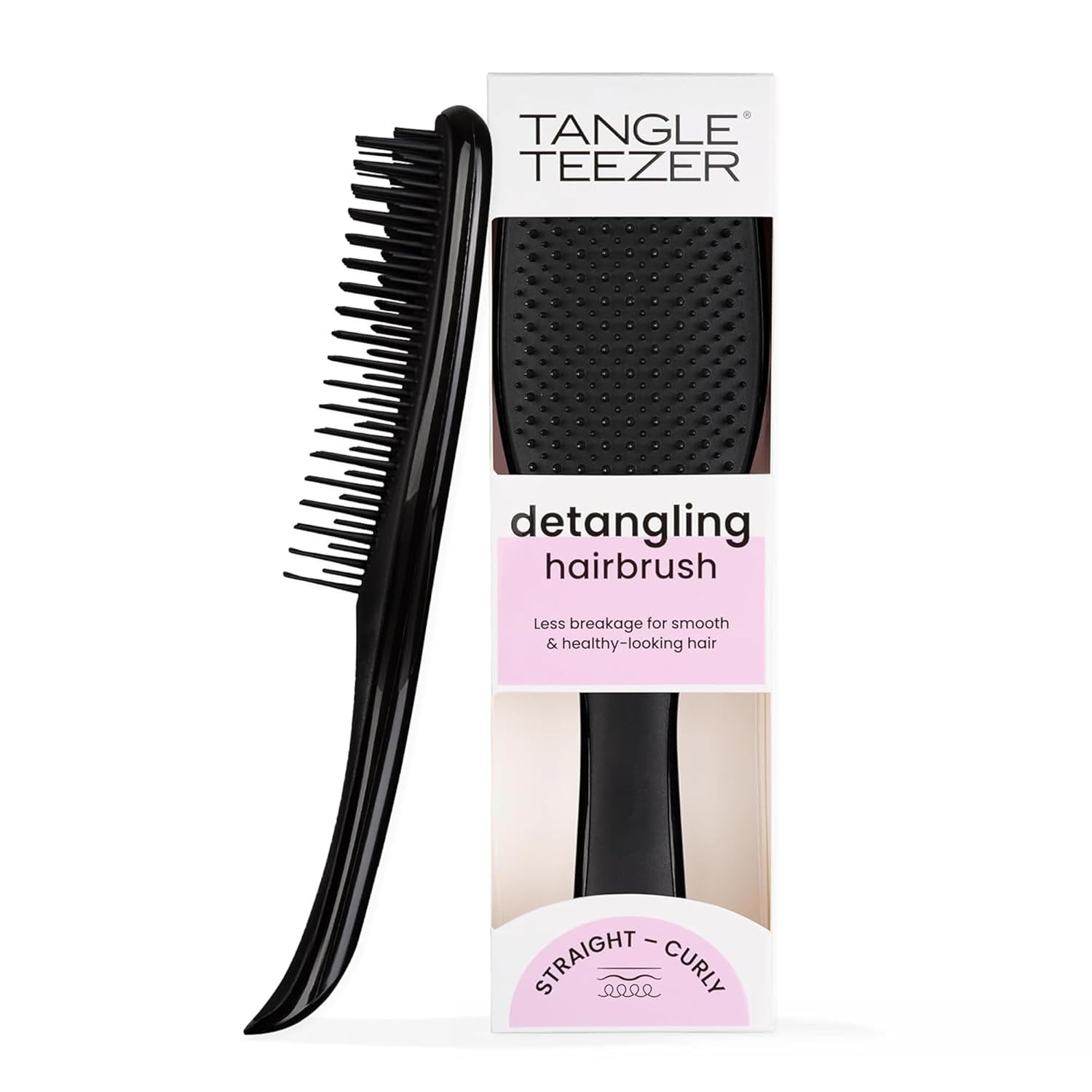 TANGLE TEEZER The Wet Detangler Brush - Liquorice Black for All Hair Types | Unisex Adult