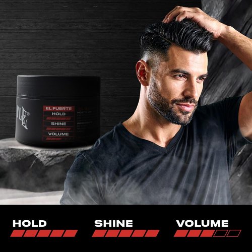 Papichulo Style Deluxe Pomade “El Fuerte” - Strong Hold & High Shine, Water-Based, 4 oz