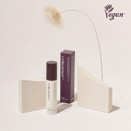 Vegan Clean Serum - Moisturizing Facial Serum with Panthenol & Madecassoside | Non-Greasy, 1.01 Fl Oz
