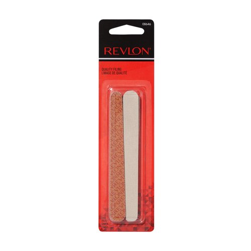 Revlon Compact Nail File,Dual Sided Emery Boards,Manicure Essentials,Smooths & Shapes Nails,Easy to Use,10 Count (Pack of 12)